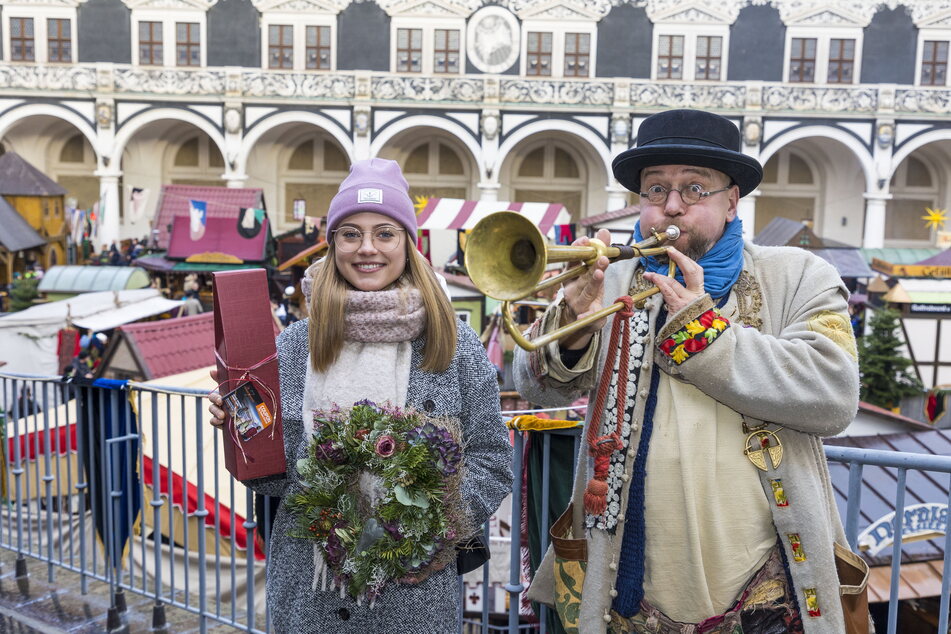 Für Bianca Pönitz (19) ist der Stallhof der schönste Weihnachtsmarkt in Dresden.