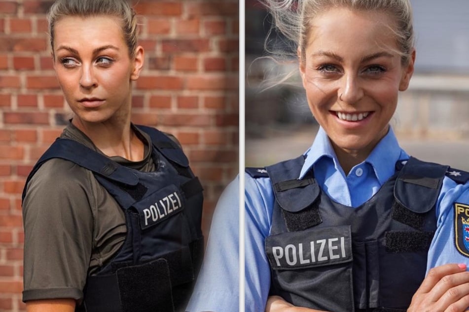 Zwölf Jahre lang war Kunz Polizistin. Aus ihrem Beruf machte sie auf Social Media lange Zeit ein Geheimnis.