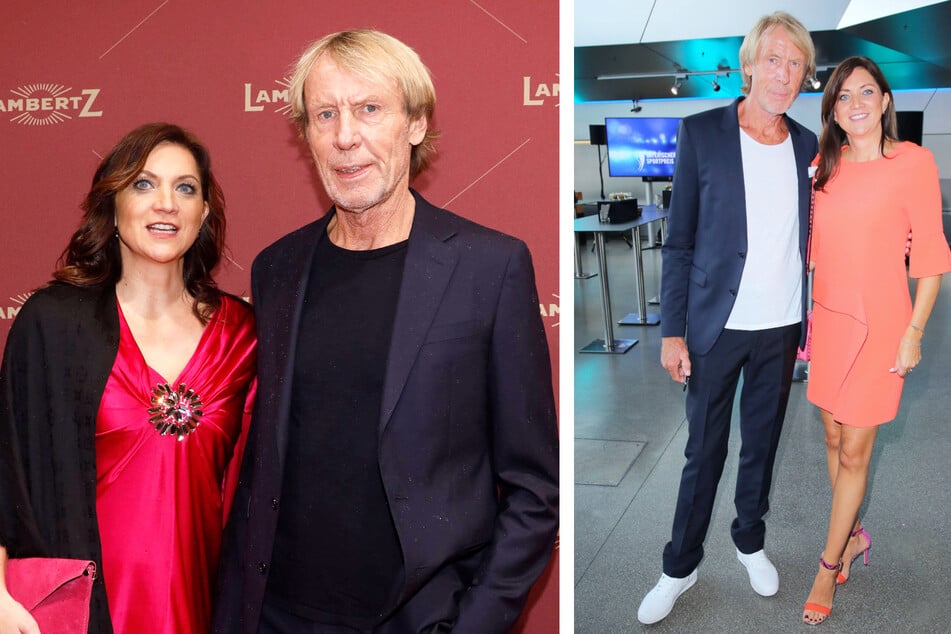 Sind seit zehn Monaten Eltern einer kleinen Tochter: Stefanie Pregitzer (41) und Carlo Thränhardt (65).