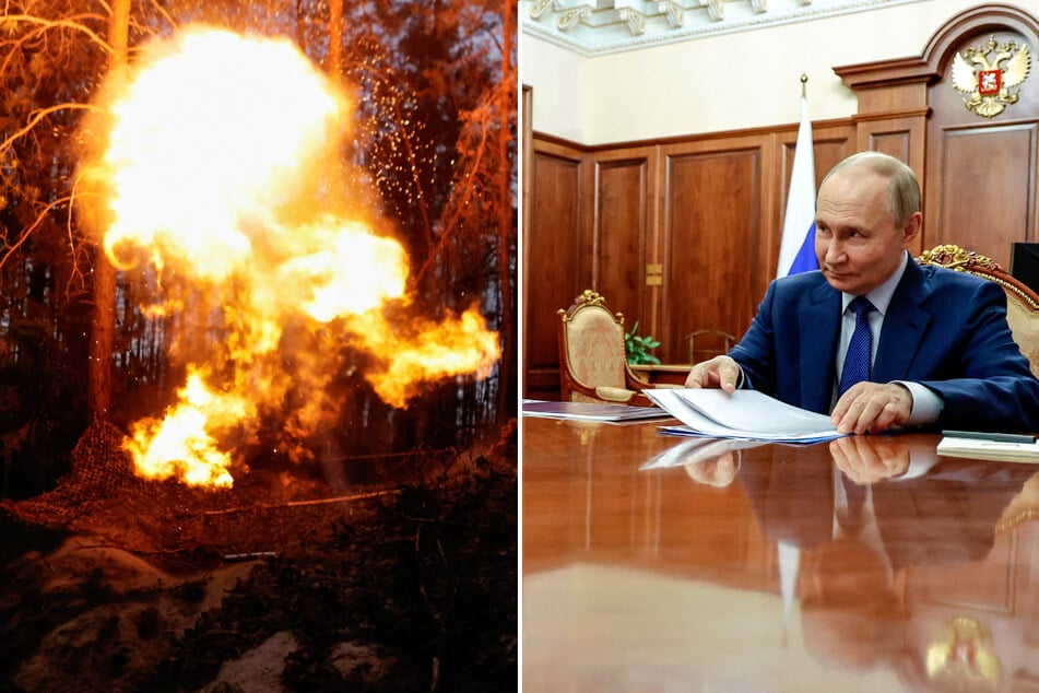 Russian President Vladimir Putin announced the creation of a "buffer zone" along his country's border with Ukraine.