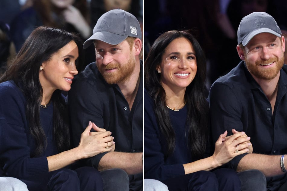 Prince Harry and Meghan Markle cozied up courtside as the royal couple attended Sunday night's NBA All-Star game at the Inuit Dome in Inglewood.