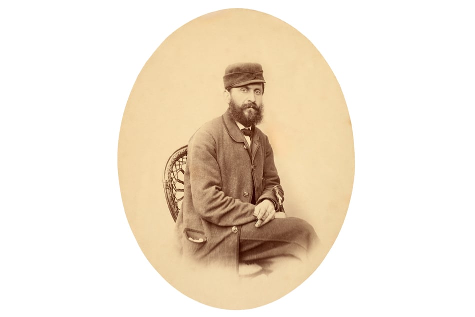 August Kotzsch in einem Selbstporträt 1870.