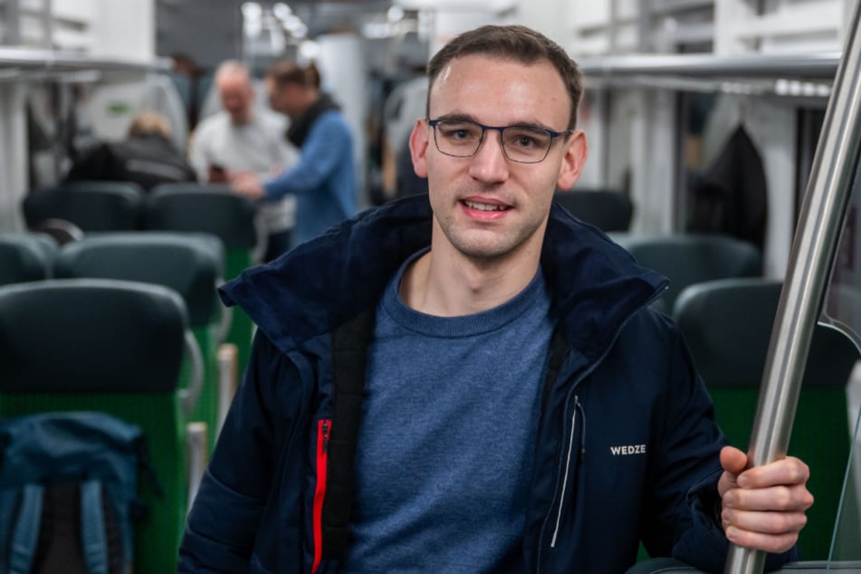 Yannek Tschersich (25) mag die Stille der Elektrobahn.