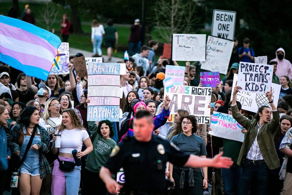 People are protesting for trans rights across the United States.
