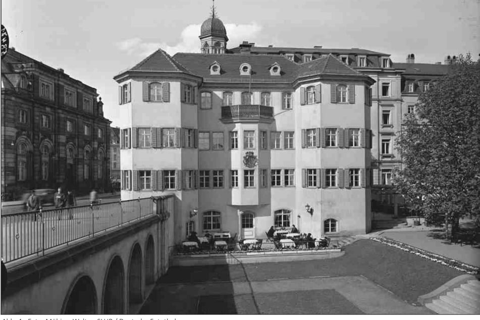 So sah das Gebäude vor seiner Zerstörung im Zweiten Weltkrieg aus.