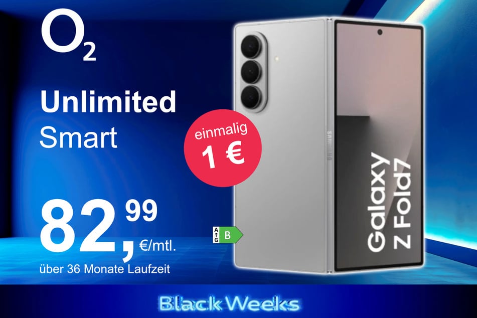 Das Samsung Galaxy Z Fold7 im o2 Mobile Unlimited Smart für einmalig 1 Euro.