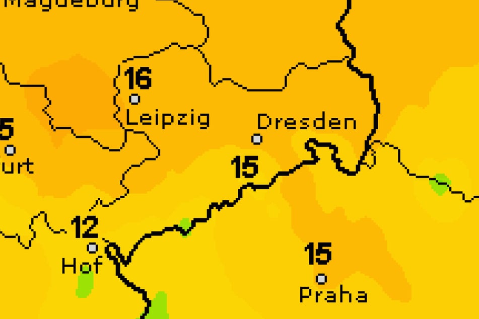 Immerhin die Temperaturen halten sich dabei noch über der Zehn-Grad-Marke.