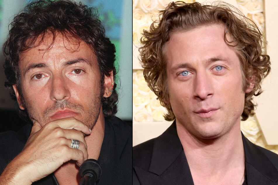 Bruce Springsteen (l.) will be played by The Bear star Jeremy Allen White in the upcoming biopic Deliver Me From Nowhere.