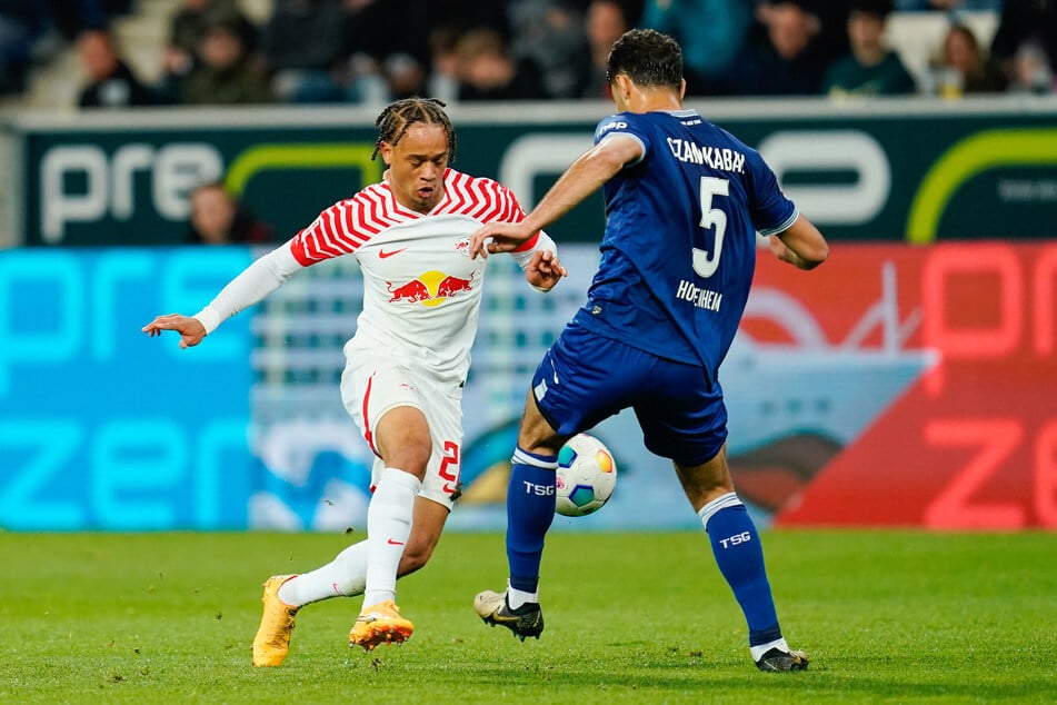 Xavi Simons brachte gegen die TSG Hoffenheim nicht seine Klasse aufs Feld. Zu allem Überfluss sah er auch noch die Ampelkarte.