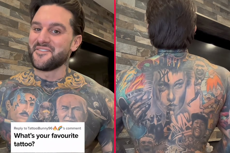 Danny Andrews has spent almost $160,000 on tattoos, but not all of them have turned out the way he wants.