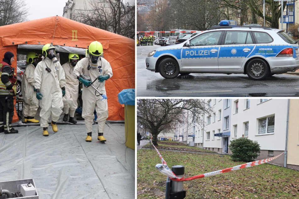 Chemnitz: Großeinsatz auf Chemnitzer Kaßberg: Chemie-Messie lagerte Explosives in Blumentöpfen