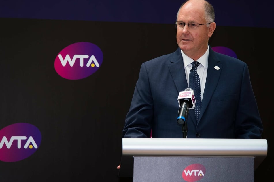 WTA chief executive Steve Simon at the WTA Finals in Singapore, in 2018.