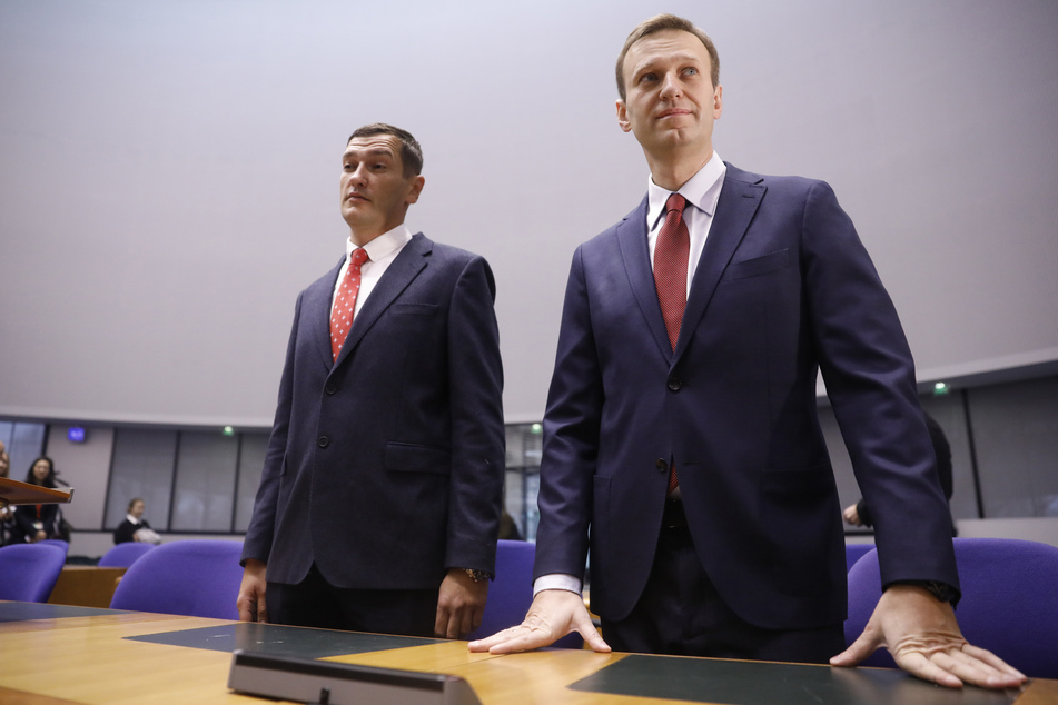Oleg Nawalny (40, l.) und sein verstorbener Bruder Alexej (†47, r.) bei einer Anhörung vor dem Europäischen Gerichtshof für Menschenrechte im Jahr 2018.