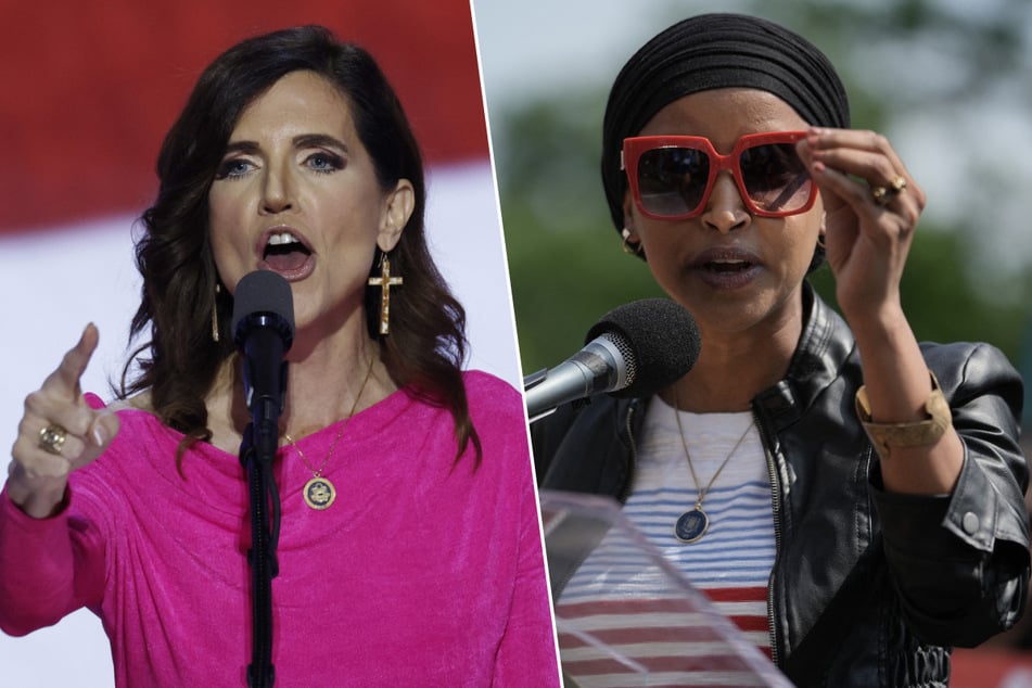 An effort led by Republican Representative Nancy Mace (l.) to censure Democrat Ilhan Omar in the wake of Charlie Kirk's killing has failed.