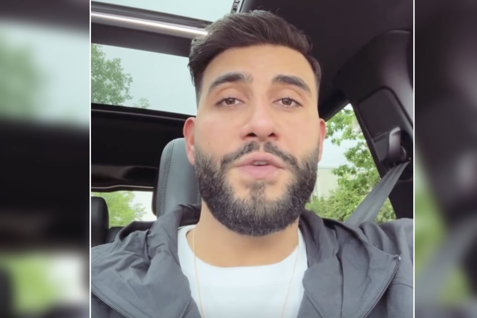 Nach dem Konzert spricht Samra zu seinen Fans.