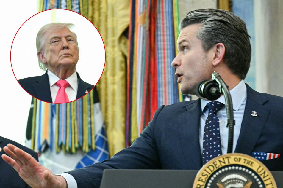President Donald Trump said that Defense Secretary Pete Hegseth (r.) wants the war to keep going, even if it could be ended right now.