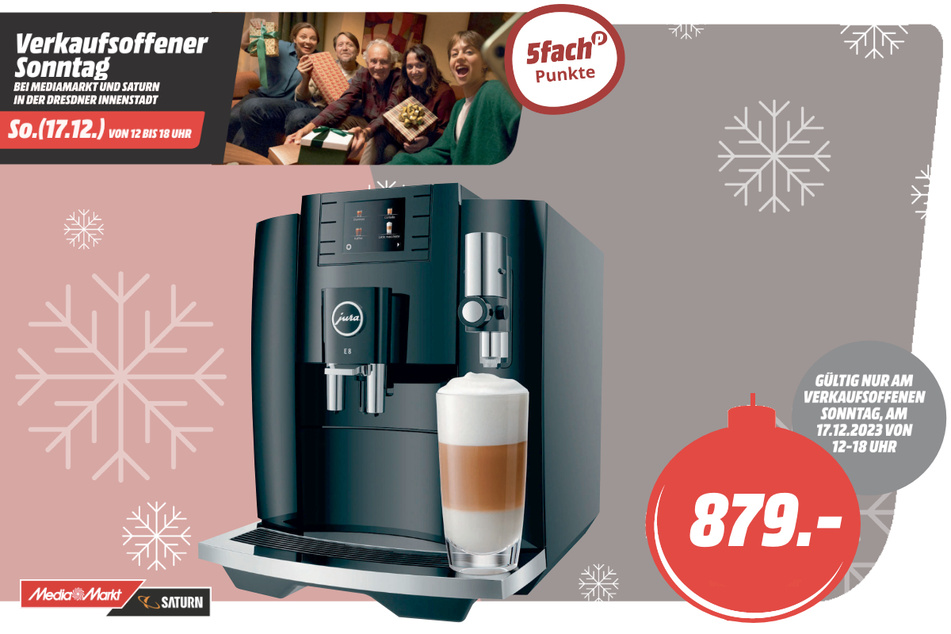 Jura-Kaffeevollautomat für 879 Euro.