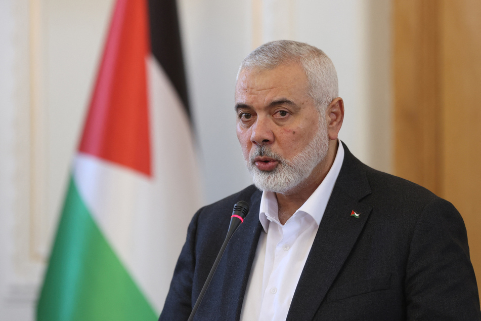 Ismail Haniyeh, the political leader of Hamas, said "three children and some grandchildren" were killed in an Israeli attack on Wednesday.