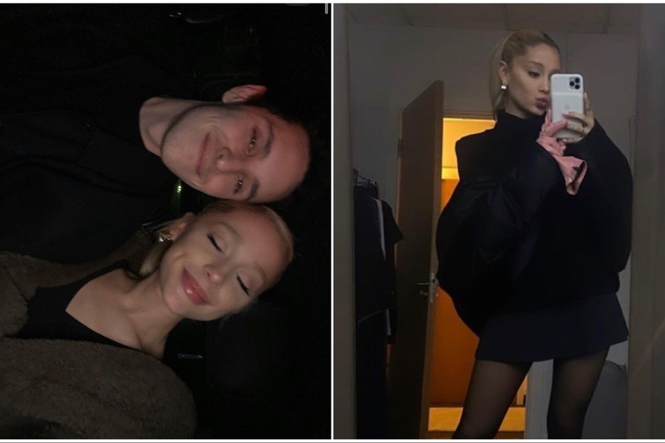 Ariana Grande's (r) husband Dalton Gomez made a rare appearance on her Instagram!