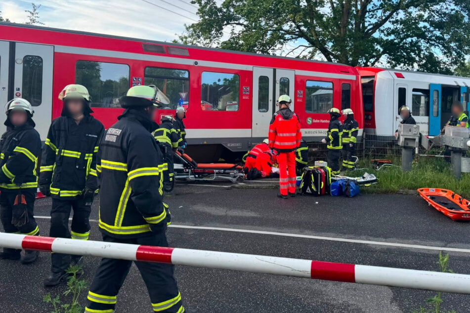 Person am Übergang von S-Bahn erfasst: S1 gesperrt