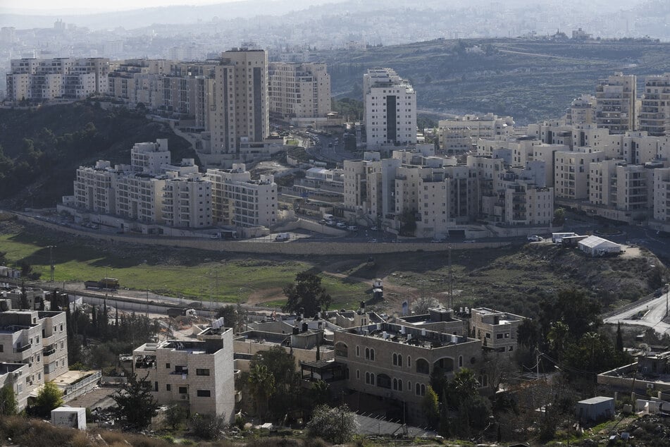 Blick auf Har Homa, eine israelische Siedlung im Osten Jerusalems, die Israel als einen Teil seiner Hauptstadt betrachtet.