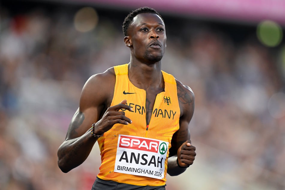 Owen Ansah ist bei der Leichtathletik-EM Dritter über 100 Meter geworden.