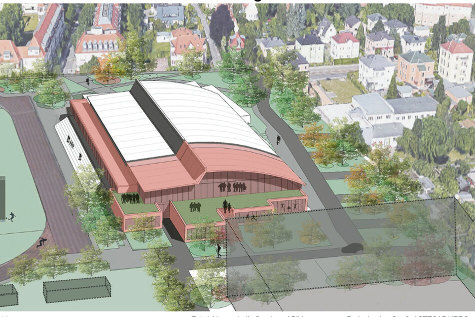 So könnte die umgebaute Halle einmal aussehen.