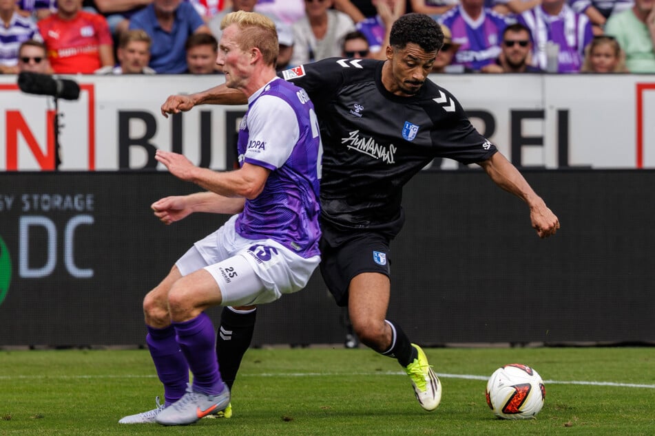Schon früh in der Saison: Emmanuel Iyoha (28, r.) traf bereits am zweiten Spieltag.