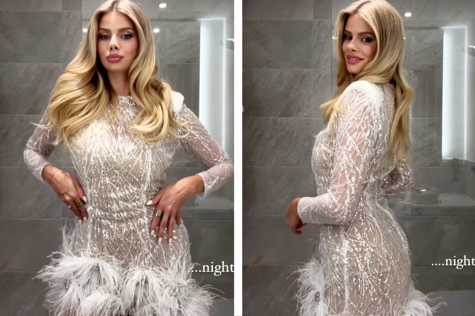 Stolz präsentierte Larissa Neumann (25) ihr Outfit für das GNTM-Finale in einem Instagram-Reel.