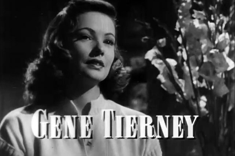 Gene Tierney plays Laura in the 1944 film of the same name, directed by Otto Preminger.