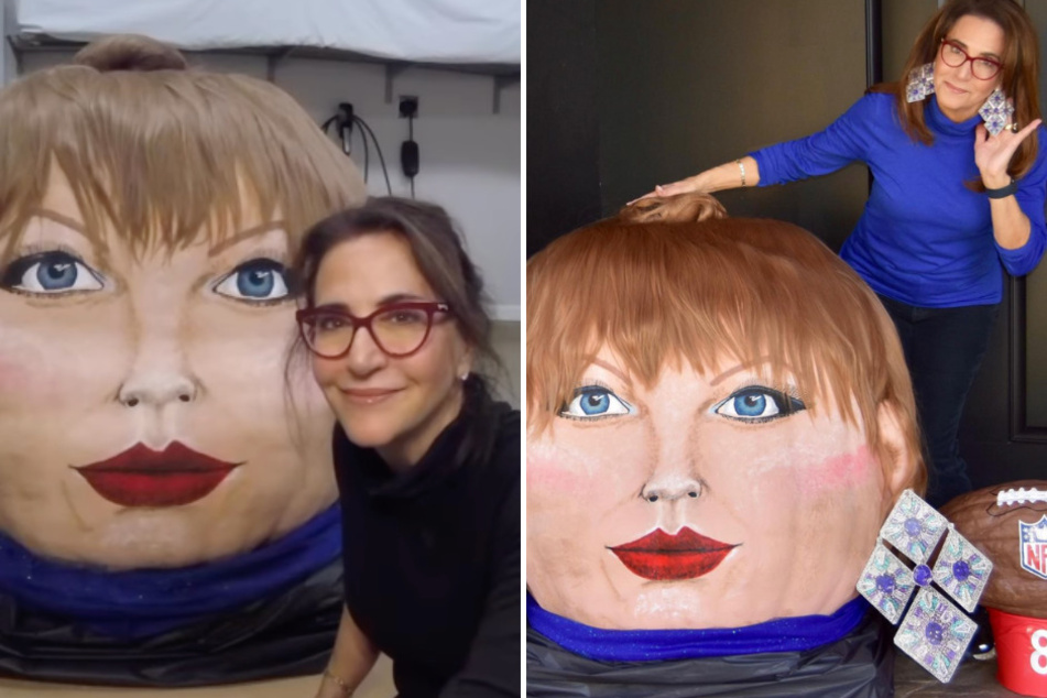 Jeanette Paras is known for her celebrity-inspired pumpkin paintings. This year's features Taylor Swift!