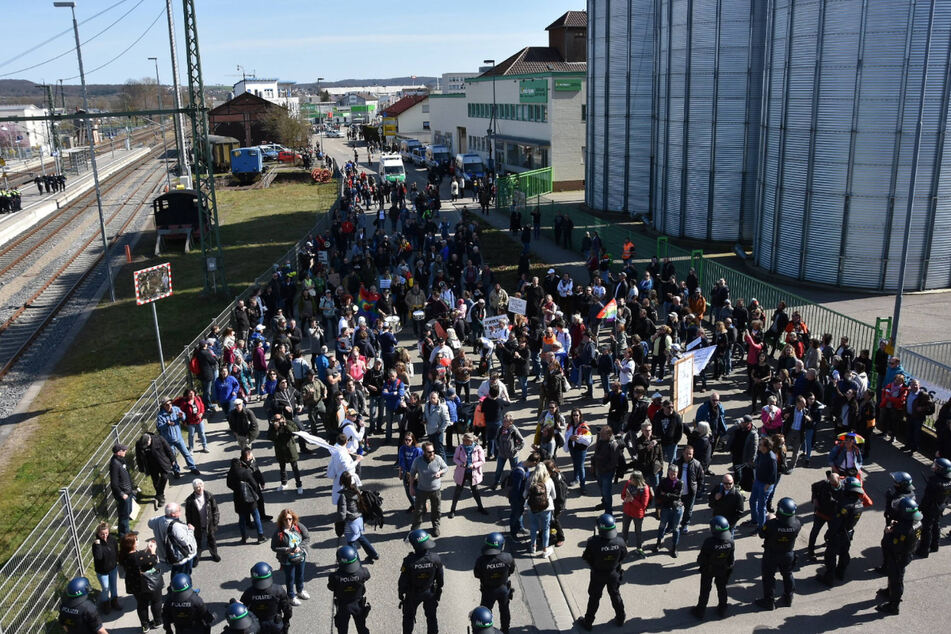 Insgesamt kamen rund 3500 Teilnehmer zur Demo.