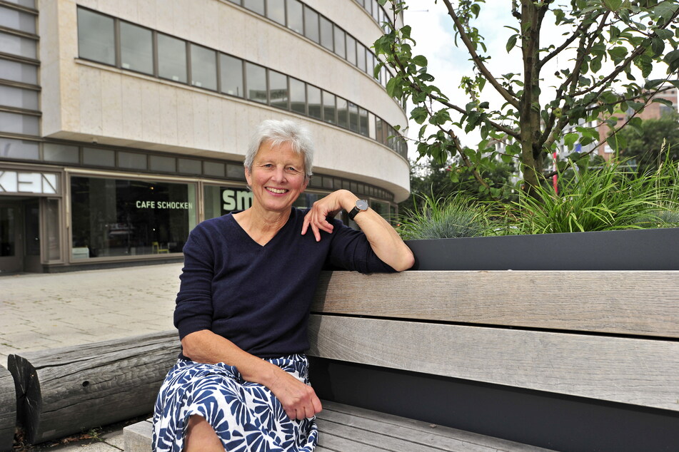 Architektin Hedda Schork (62) und ihre Kollegen wollen mit der Bevölkerung diskutieren, wie Plätze in Chemnitz verschönert werden können.