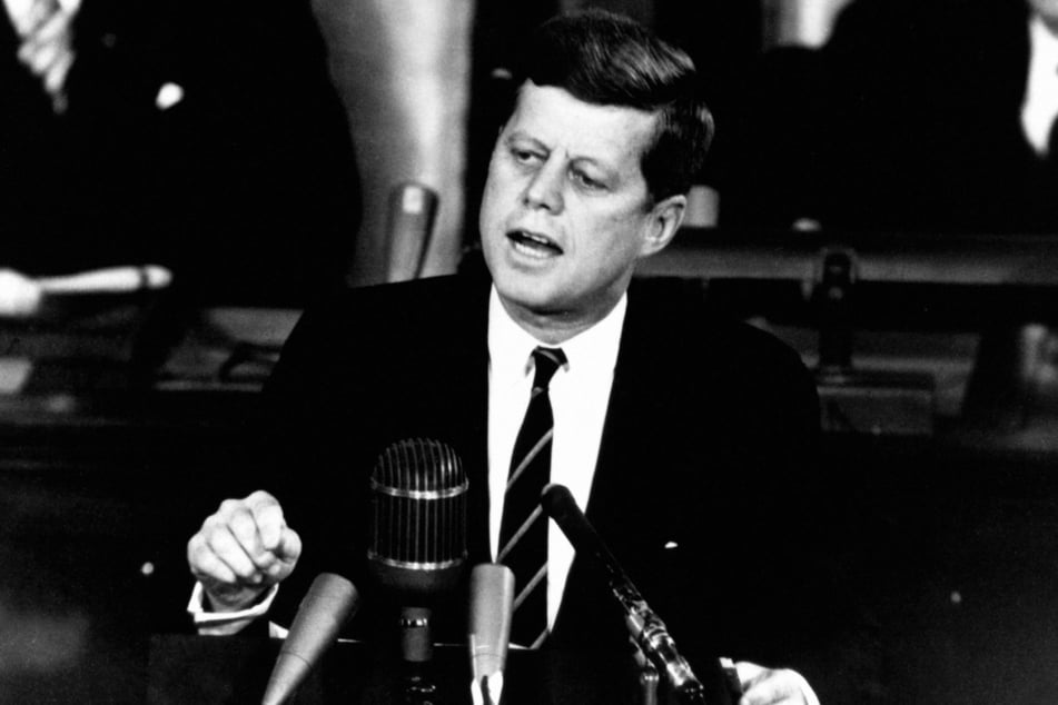 Donald Trump himself has promised to release the last of the previously classified files on the assassination of John F. Kennedy (pictured) that are held in the US National Archives.