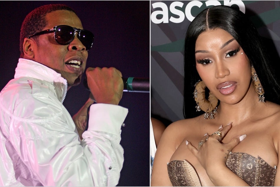 Cardi B has responded to fan speculation that her next single, Imaginary Players, is a sample of Jay-Z's (l.) 1997 track.