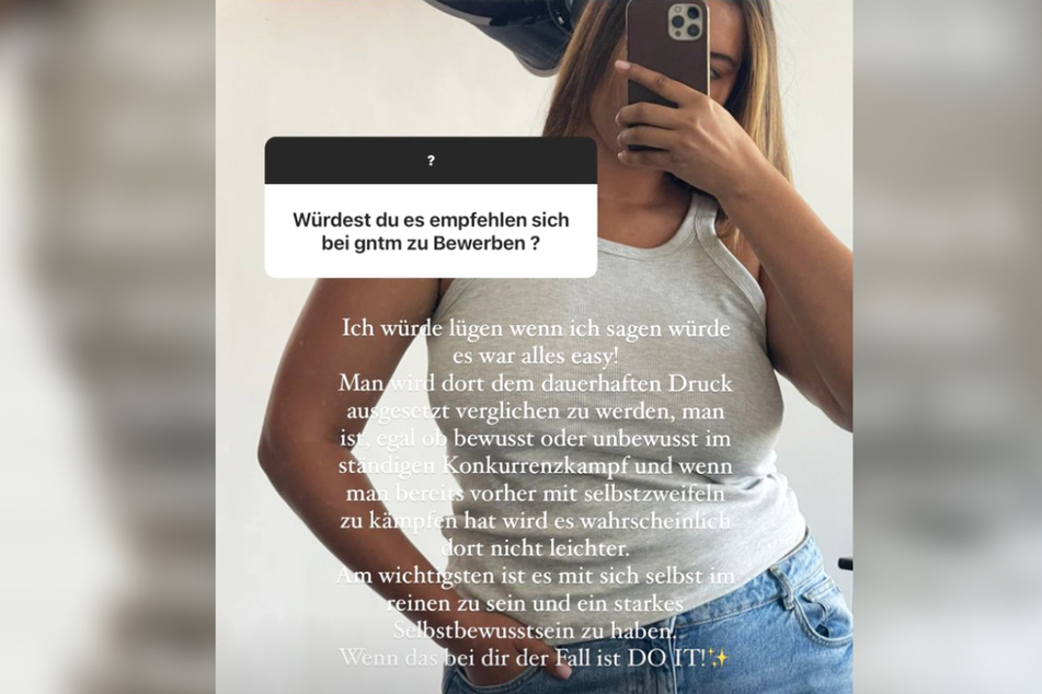 Bei einem Q&amp;A auf Instagram formulierte Vivien Blotzki eine nachdenkliche und durchaus kritische Einschätzung zu "Germany's Next Topmodel".