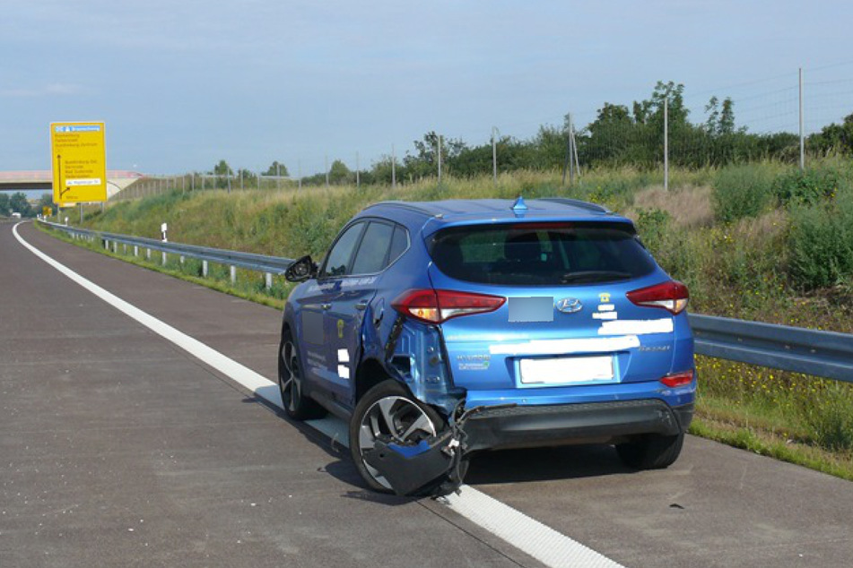 Der Hyundai wurde vom Geisterfahrer erwischt.