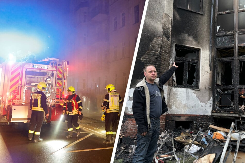 Chemnitz: Anwohner nach verheerendem Feuer in Chemnitz: "Plötzlich wurde es hell draußen"
