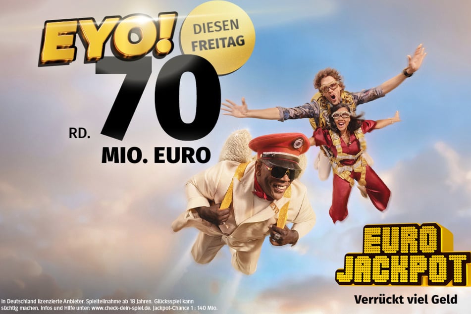 Am Freitag (24.7.) liegen rund 70 Millionen Euro im Eurojackpot.