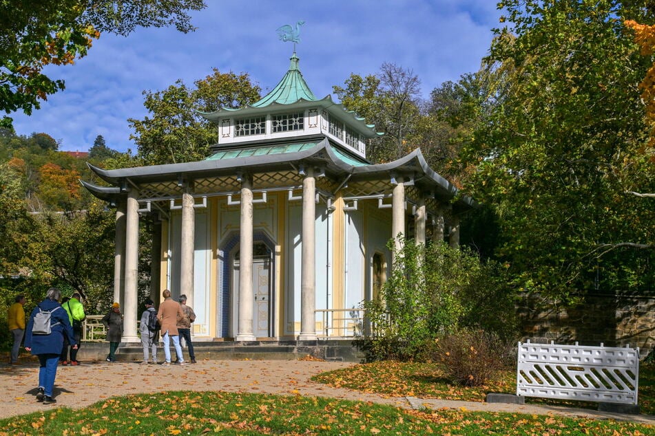 Im Stil der Chinoiserie wurde der Chinesische Pavillon errichtet.