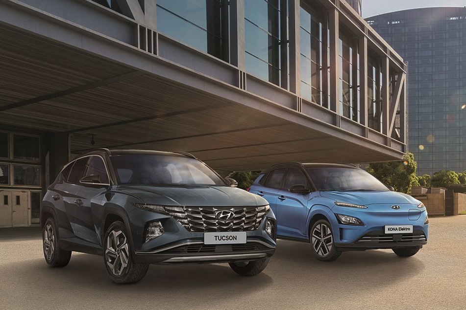 Auch HYUNDAI TUCSON und KONA und viele weitere Modelle sind vorrätig und im Sonderangebot.