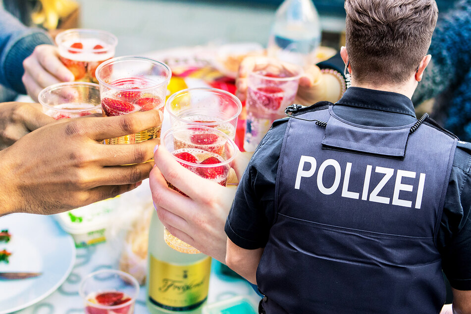 Acht Personen tranken Alkohol, doch sieben aus der Gruppe waren noch zu jung dafür. Die Polizei ermittelt nun. (Symbolbilder)