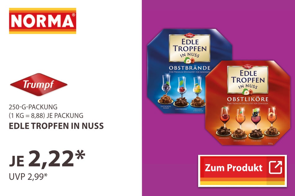 Edle Tropfen in Nuss