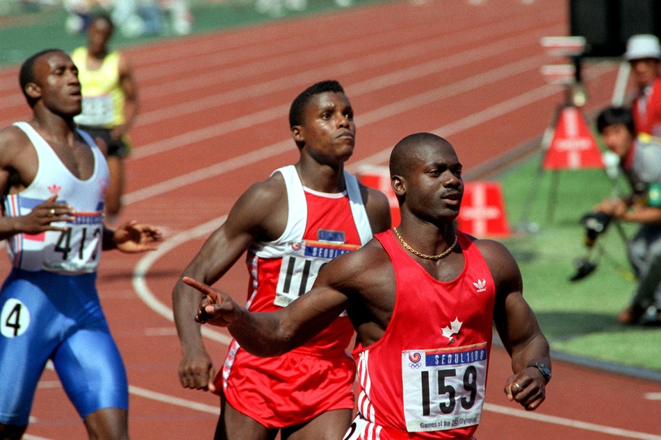 Nicht nur Ben Johnson (v.) wurde des Dopings überführt, sondern auch fünf weitere Läufer des 100-Meter-Sprints von 1988. (Archivbild)