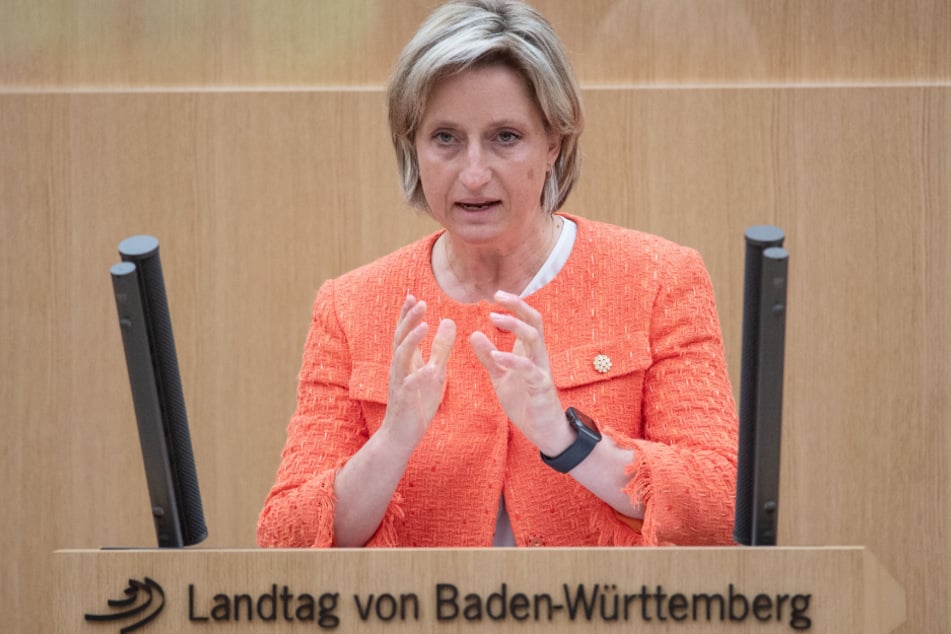 Baden-Württembergs Wirtschaftsministerin Nicole Hoffmeister-Kraut (47, CDU).