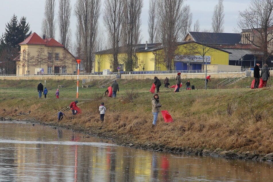 Am 28. März ruft die Stadt zur Reinigung der Elbwiesen auf.