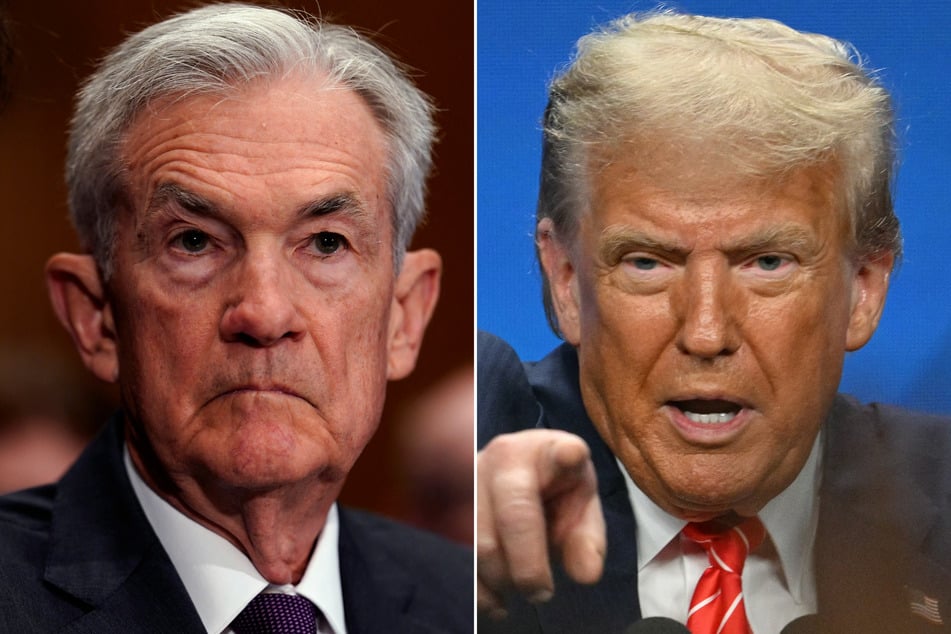 President Donald Trump (r.) said Wednesday he had a handful of candidates potentially lined up to replace Federal Reserve Chair Jerome Powell.