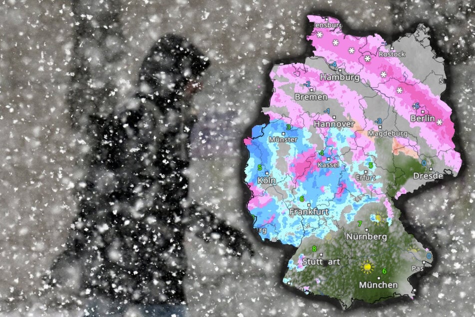 In Deutschland müssen sich Verkehrsteilnehmer auf Neuschnee und Glätte einstellen.