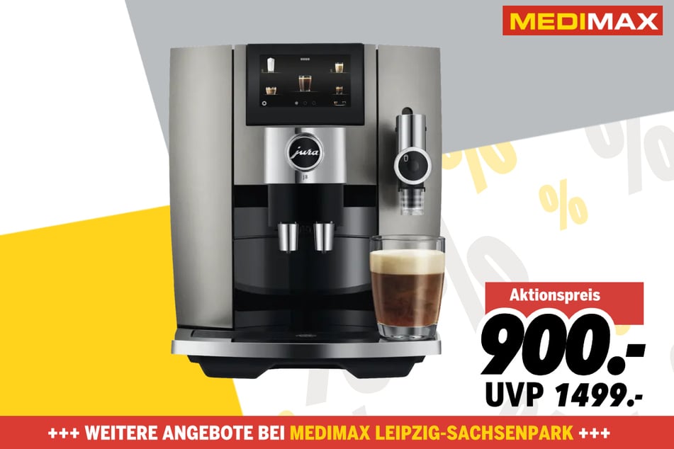 Jura-Kaffeevollautomat J8 (EA) für 900 statt 1.499 Euro.