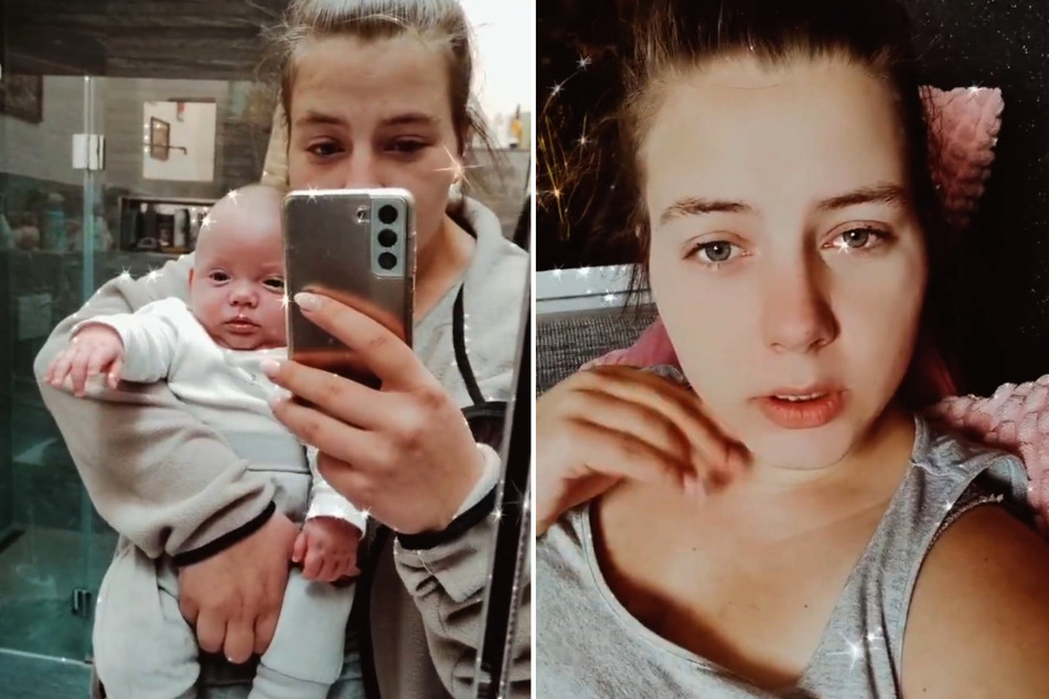 Sarafina Wollny (26) wird von ihren kleinen Babys ordentlich auf Trab gehalten. (Fotomontage)
